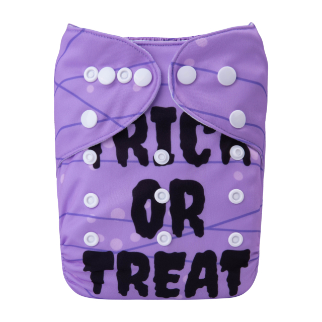 ALVABABY Halloween One Size Positioning Printed Cloth Diaper -(QD68A)