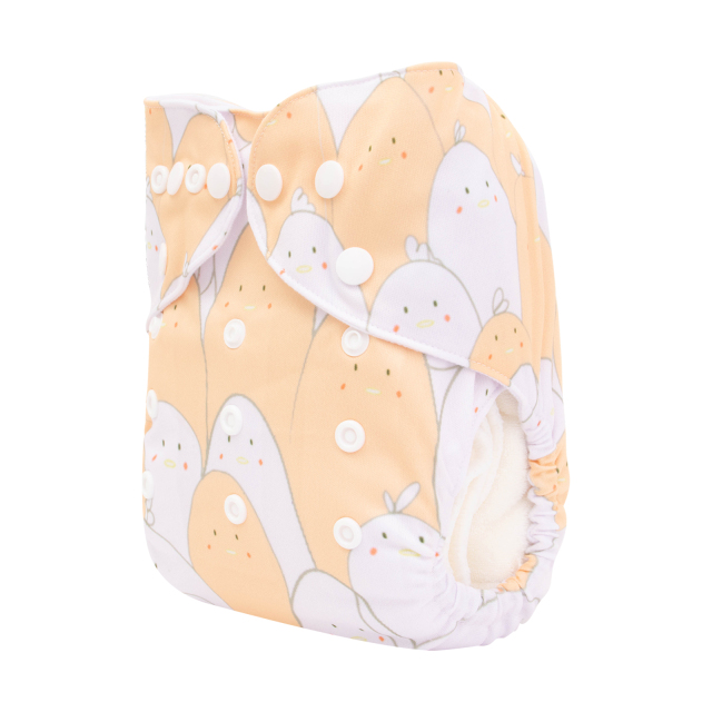 ALVABABY One Size Positioning Printed Cloth Diaper-(YDP173A)