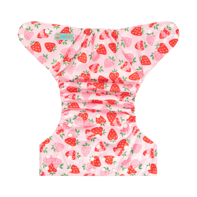 ALVABABY Big Size Pocket Cloth Diaper - Strawberry(ZH037A)