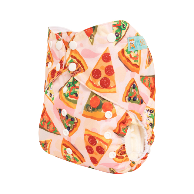 ALVABABY Big Size Pocket Cloth Diaper - Pizza(ZH086A)