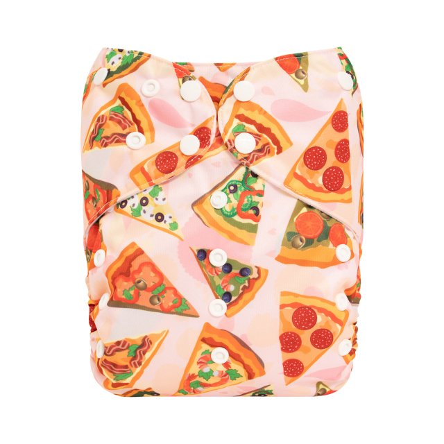 ALVABABY Big Size Pocket Cloth Diaper - Pizza(ZH086A)