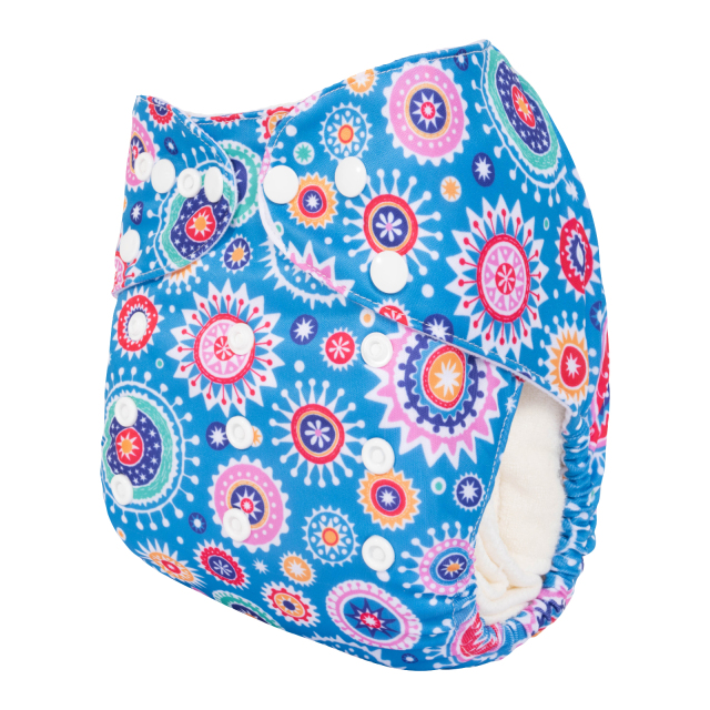 ALVABABY One Size Print Pocket Cloth Diaper-(H430A)