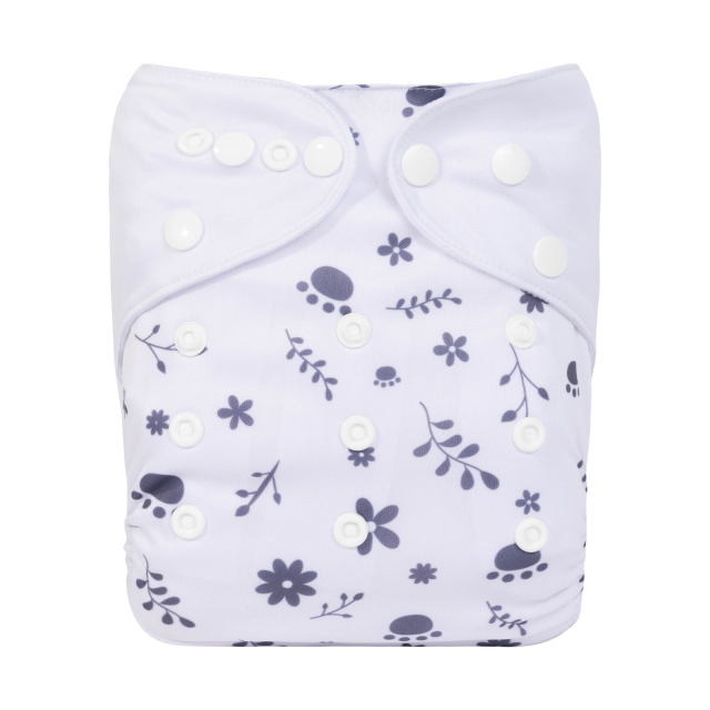 ALVABABY One Size Positioning Printed Cloth Diaper-(YDP187A)