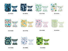 (All patterns) ALVABABY Reusable Cloth Diaper Covers with Double Gussets One Size