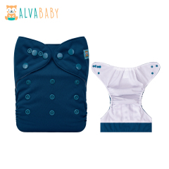 ALVABABY AWJ Lining Cloth Diaper with Tummy Panel for Babies -(WJT-B38A)