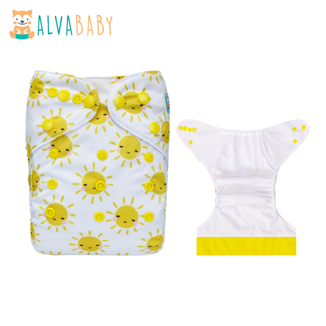 ALVABABY AWJ Diaper with Tummy Panel -(WJT-YDP113A)