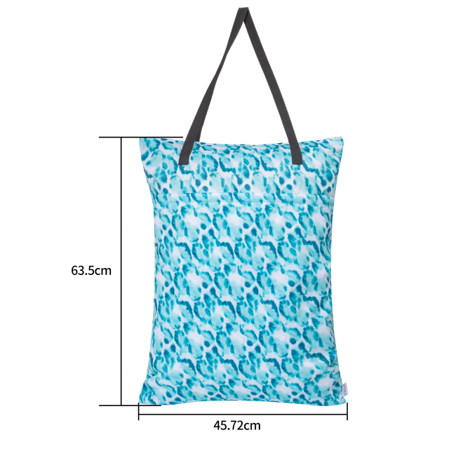 ALVABABY Large Wet Dry Bag,Waterproof Hanging Cloth Bag with Double Zippered Pockets (HL-H424A)
