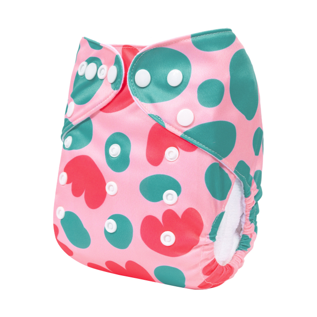 ALVABABY One Size Positioning Printed Cloth Diaper-(YDP202A)
