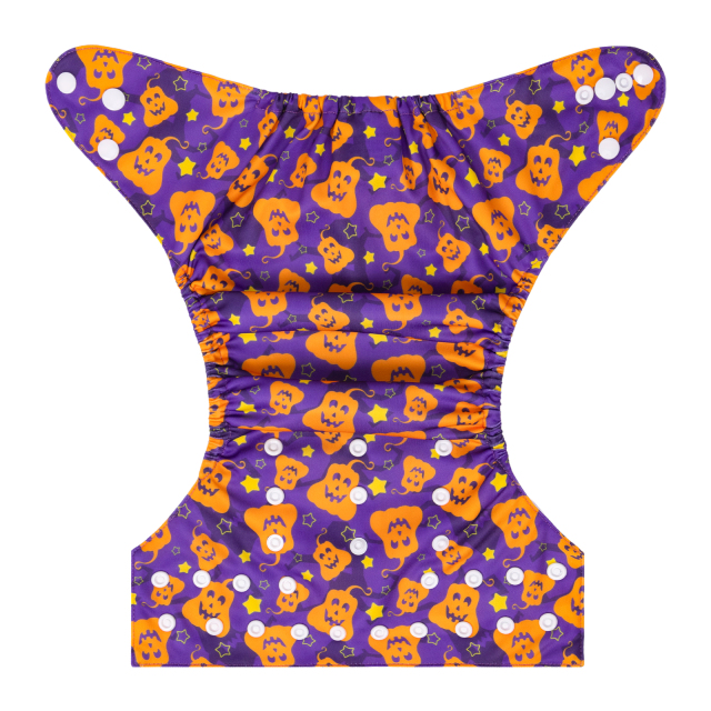 ALVABABY Halloween One Size  Printed Cloth Diaper -(Q81A)