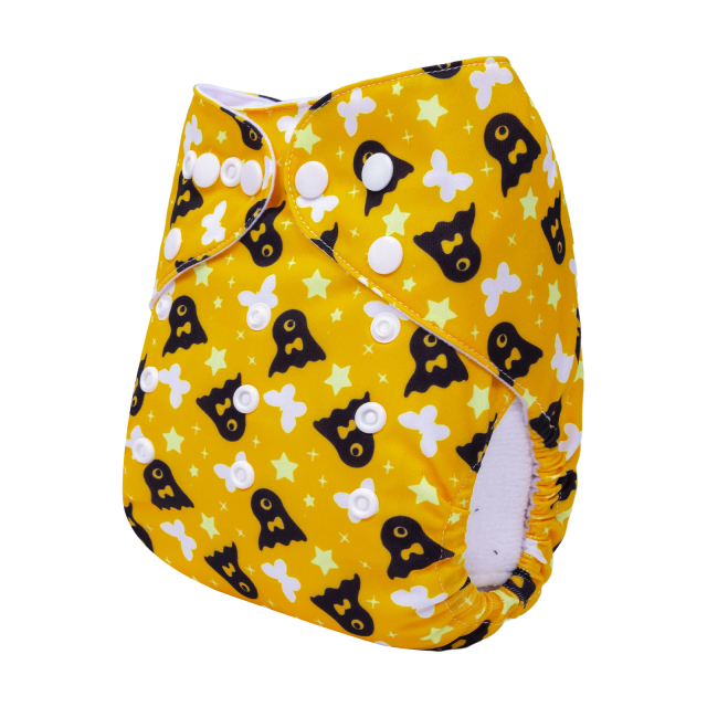 ALVABABY Halloween One Size  Printed Cloth Diaper -(Q80A)