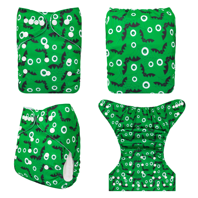 ALVABABY Halloween One Size  Printed Cloth Diaper -(Q82A)