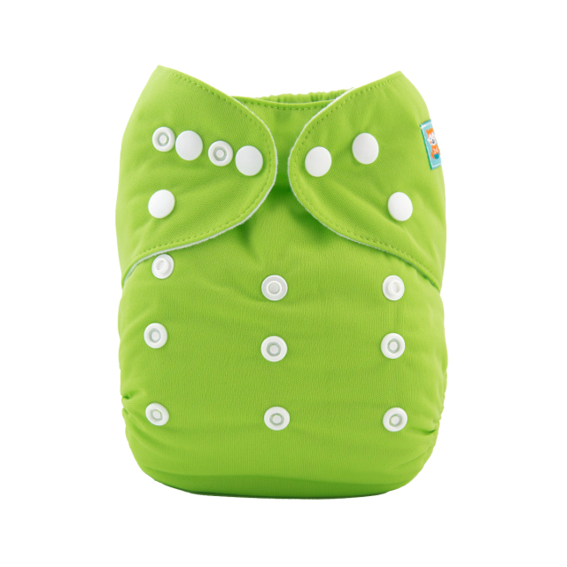 1 ALVABABY Reusable Baby Cloth Diaper Bamboo Diaper with one 4-layer bamboo &amp; microfiber insert (BB10)