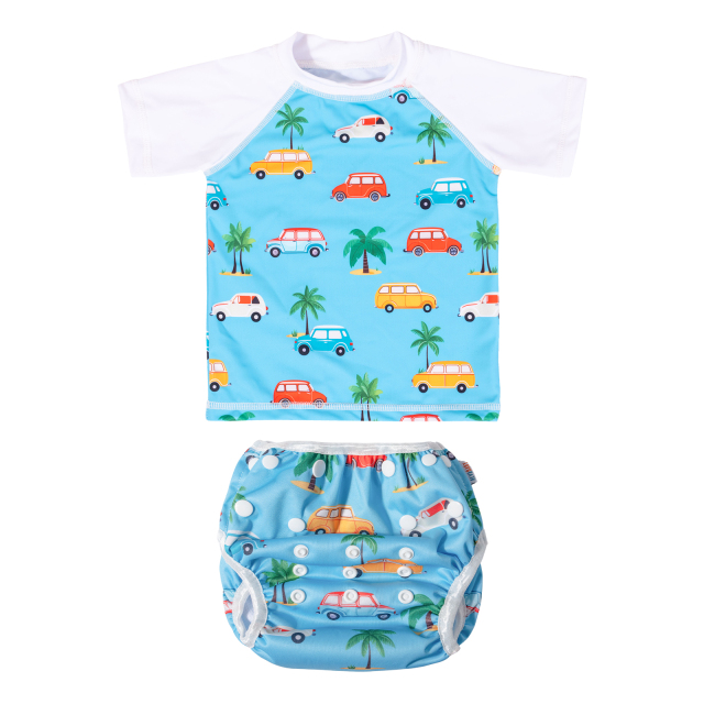 ALVABABY Toddler Baby Boy Summer Swim Suit, Infant Bathing Suit Swimwear,Tankini Swimwear (SWCJ03A)