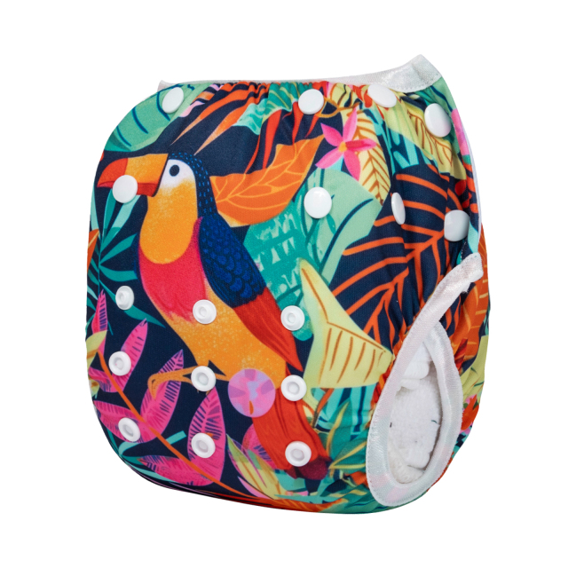 ALVABABY One Size Positioning  Printed Swim Diaper -(SWD-BS100A)