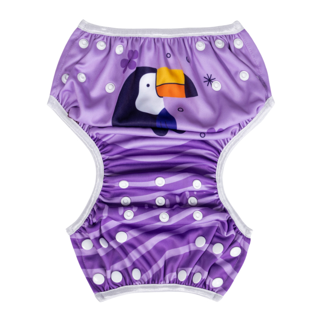 ALVABABY One Size Positioning  Printed Swim Diaper -Magpie(SWD-BS98A)