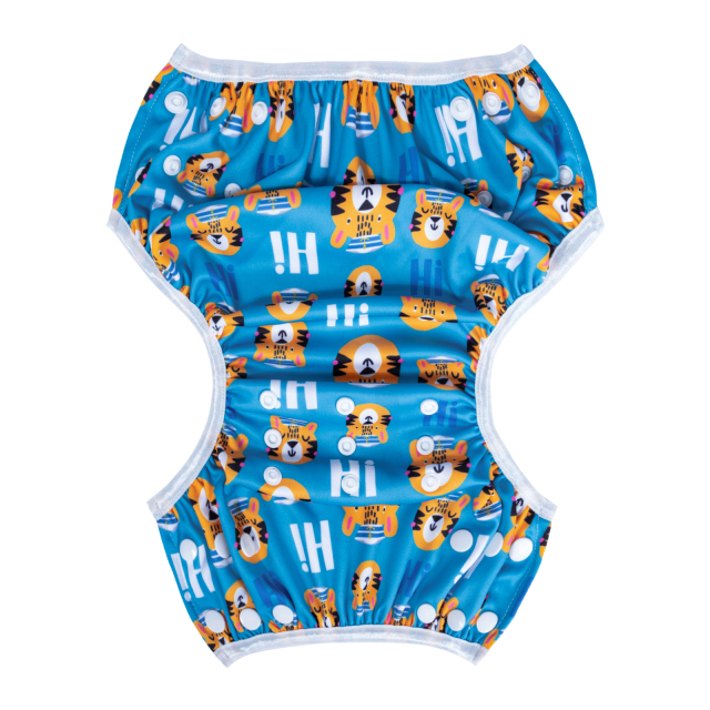 ALVABABY One Size Printed Swim Diaper-Tiger(SW-BS91A)