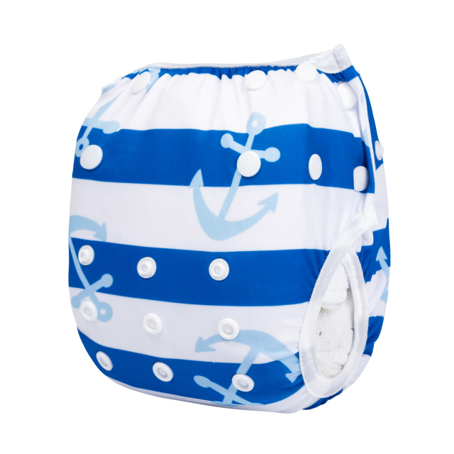ALVABABY One Size Positioning  Printed Swim Diaper -Sailor(SWD-BS94A)