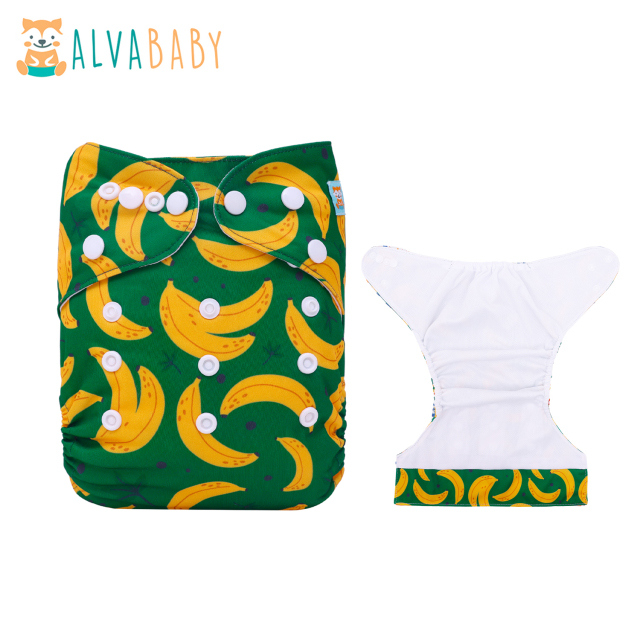 ALVABABY AWJ Lining Cloth Diaper with Tummy Panel for Babies  (WJT-EW14A)