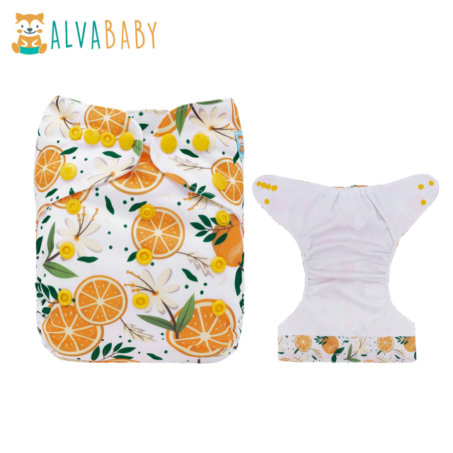 ALVABABY AWJ Lining Cloth Diaper with Tummy Panel for Babies  (WJT-EW15A)
