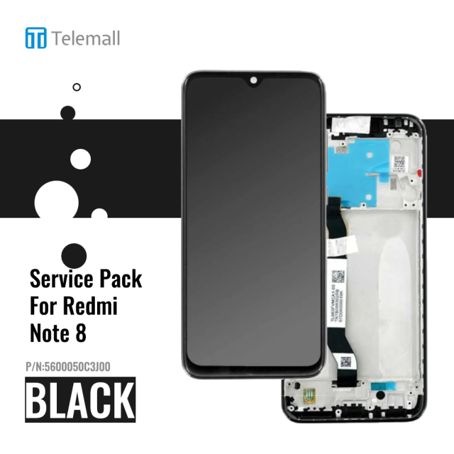 Xiaomi Redmi Note 8 (M1908C3JG) Display module LCD / Screen + Touch Black 5600050C3J00
