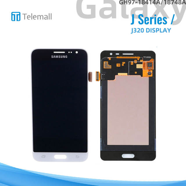 Samsung Galaxy SM-J320 (J3 2016) Display module WHITE LCD GH97-18414A/18748A