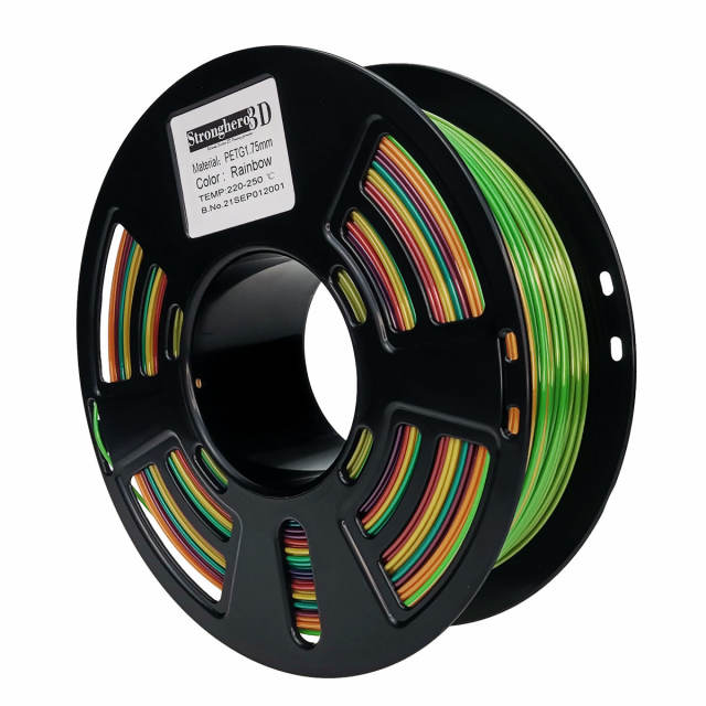 Rainbow PETG 1.75mm 3D Printing Filament 1kg