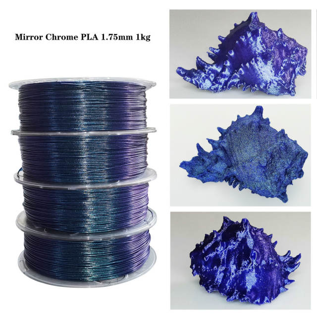 Mirror Chrome PLA 3D Printer Filament 1.75mm 1kg