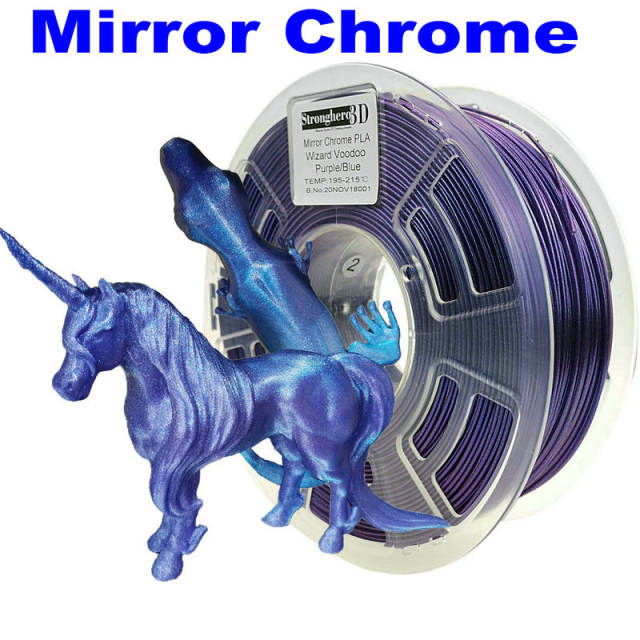 Mirror Chrome PLA 3D Printer Filament 1.75mm 1kg