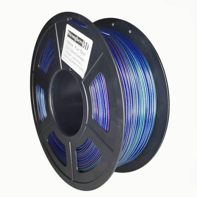 Stronghero3D PLA 3D Printer Filament 1.75mm Vertigo Galaxy Rainbow Multicolors Accuracy +/-0.05mm Net Weight 1kg(2.2Lbs) for Ender3 Prusa