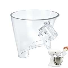 PQPO Flour Funnel Compatible with KitchenAid Artisan 5QT Tilt-Head Stand Mixer