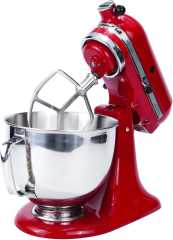 PQPO 5QT Food-Grade Stainless Steel Mixer Bowl Compatible with KitchenAid Tilt-Head Stand Mixers 4.5-5 Quart, Gold
