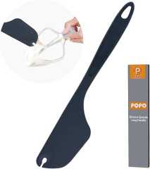 12-Inch Food Grade Silicone Spatula, High Temperature Resistant 600°F Dishwasher Safe BPA Free, Ergonomic Grip for Baking,Mixing and Cooking (Black)