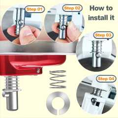 Stainless Steel Spring and Washer Fit Compatible with Kitchenaid Stand Mixer 3.5/4/5/6/7/8 Quart