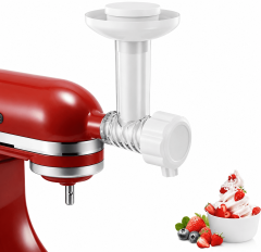 PQPO Ice Cream Maker Attachment for KitchenAid Stand Mixers, Dairy Free Frozen Fruit Soft Serve Machine, Compatible with KitchenAid & Cuisinart, for Yogurt/Gelato
