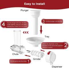 PQPO Ice Cream Maker Attachment for KitchenAid Stand Mixers, Dairy Free Frozen Fruit Soft Serve Machine, Compatible with KitchenAid & Cuisinart, for Yogurt/Gelato