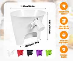 PQPO Flour Funnel Pouring Chute Accessory Compatible with KitchenAid Artisan 5QT Tilt-Head Stand Mixer