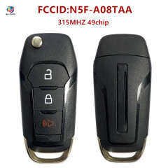 AK018098 2020-2021 Ford Bronco 3-Button Flip Key 315mhz N5F-A08TAA FCC ID:N5F-A08TAA IC: 3248-A08TAA