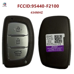 AK020150 Hyundai Elantra 2017-2018 Genuine Smart Key Remote 3 Buttons 433MHz DST128 Transponder 95440-F2100