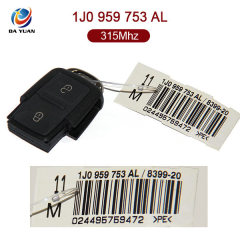 AK001030 for VW Remote Key 2+1 Button 315MHz 1J0 959 753 AL