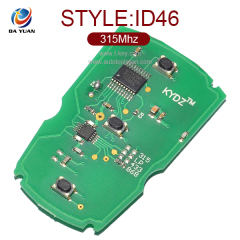 AK006025 for BMW 3 5 Series 3 Button Smart Card 315MHz ID46 (PCF7945)