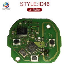 AK002025 3 Buttons 315MHZ Remote Key for Mercedes for Benz Smart With ID46 Immoblizer Chip for MB Complete Car Key