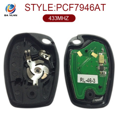 AK010010 for Renault Remote Key 3 Button 433MHZ PCF7946AT Without Logo