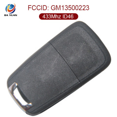 AK028023 for Opel 4 button Flip remote control key 433mhz ID46 GM13500223