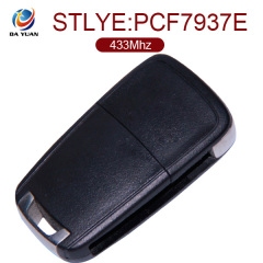AK028001 for Opel 2 button Flip remote control key 433mhz PCF7937E 5WK50079