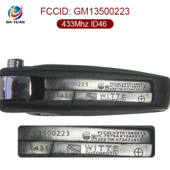 AK028023 for Opel 4 button Flip remote control key 433mhz ID46 GM13500223