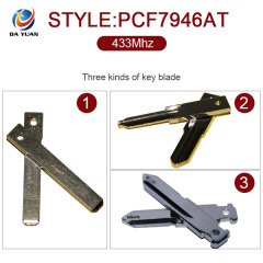 AK010005 for Renault Remote Key 3 Button PCF7946AT 433MHz With logo