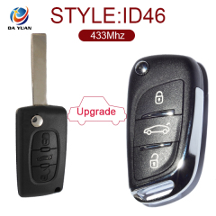 AK009016 For Peugeot 307 308 408 remote control key Modified DS Style Folding 2011-2013 FSK
