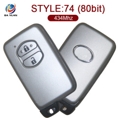 AK007105 for Toyota prius key 2013 2 Button 434MHz 74 (80bit) Chip