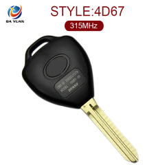 AK007040 for Toyota Camry 3 button Remote Key(315MHz) 4D-67 Chip