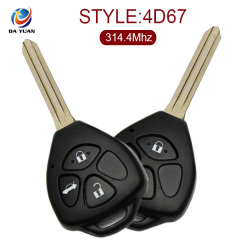 AK007041 for Toyota Camry 3 button Remote Key(Japan) 314.4Mhz,4D-67 Chip